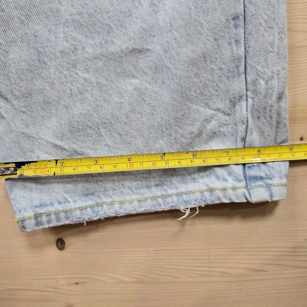 Zara Womens Light Wash High Waisted Straight Leg Jeans Size US 6 Y2K Stovepipe